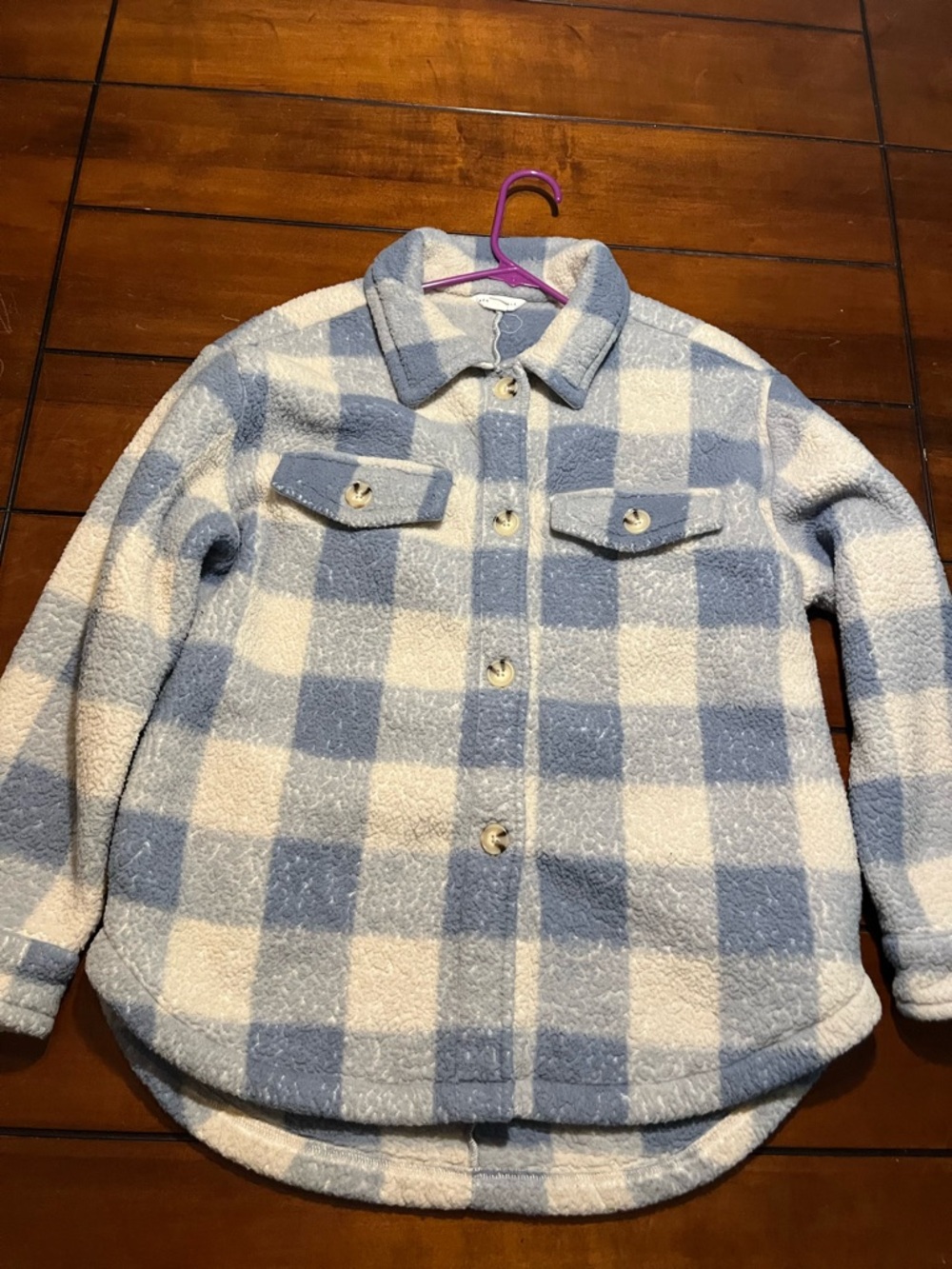 Aeropostale Light Gray Sherpa Jacket - XS